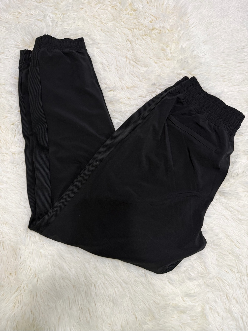 Athleta Black Lined Jogger Pants Size 6, Activewear Women Athleisure Training - Picture 4 of 11